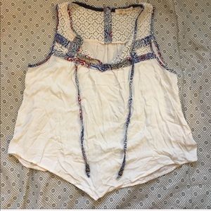 Rewind Boho Handkerchief tank sz L